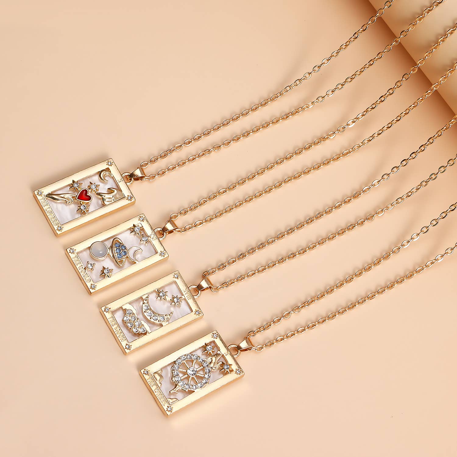 Gemscape UK - Wholesale Pendant/Charm Necklace - Tarot Design Necklace with Crystal - Chic Trendy Jewellery38