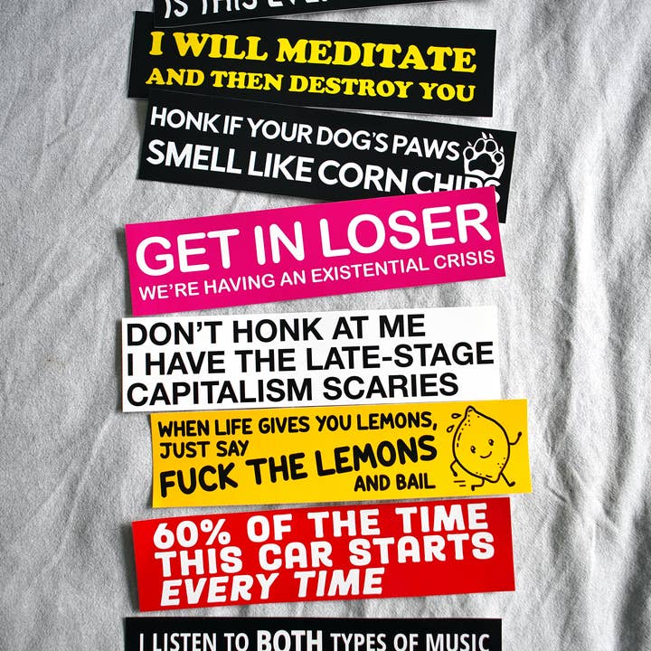 Stuntin Goods - Wholesale Sticker - Don't Honk at Me Bumper Sticker