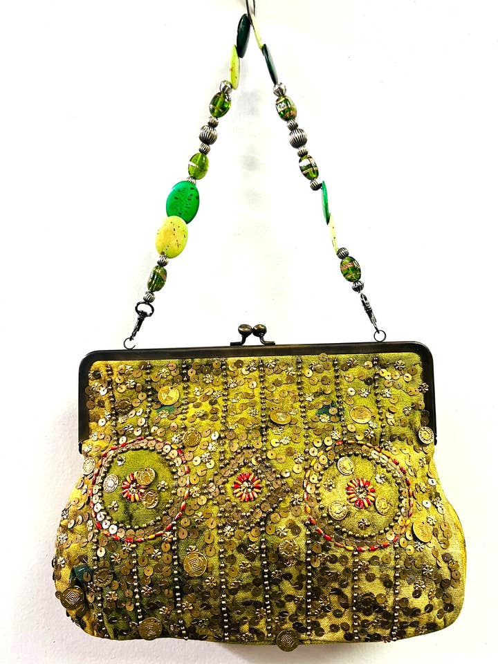 CANVAS TIE-DYE FRAME CLUTCH for wholesale by Ricki designs