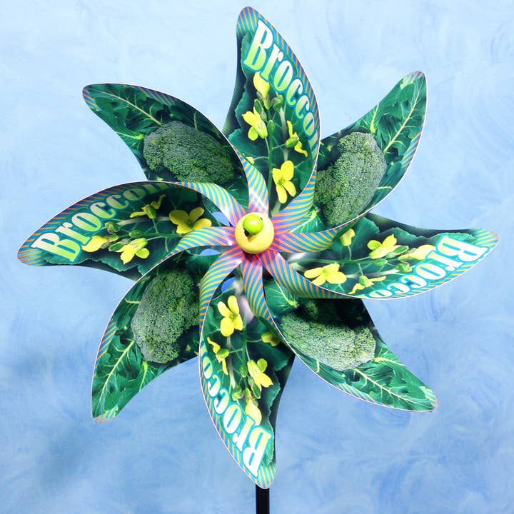 Brócoli Garden Marker Pinwheel Wind Spinner 14 «Stick para venta al por mayor de Paper Arboretum