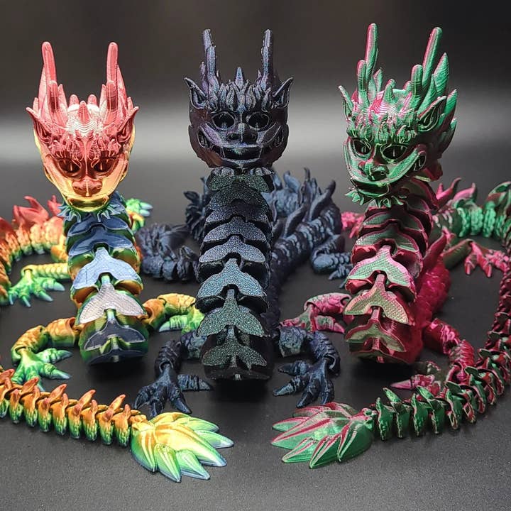 Cloud Nine 3d Studio - Wholesale Decorative Figurine - Articulated Chinese Dragon, Gift for Dragon Lover7