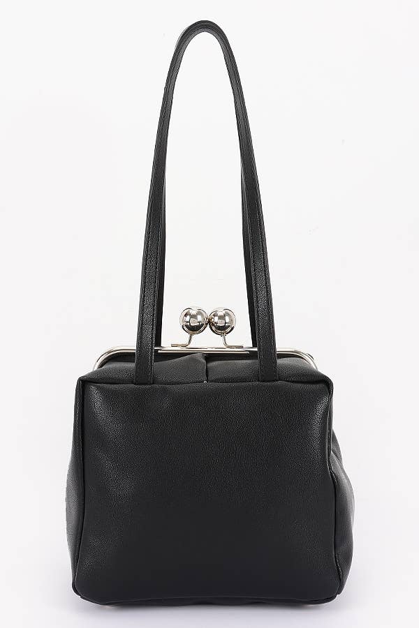 Oblige by G - Wholesale Shoulder Bag - Women's - Retro Kiss-Lock Square Shoulder Bag HPC66580