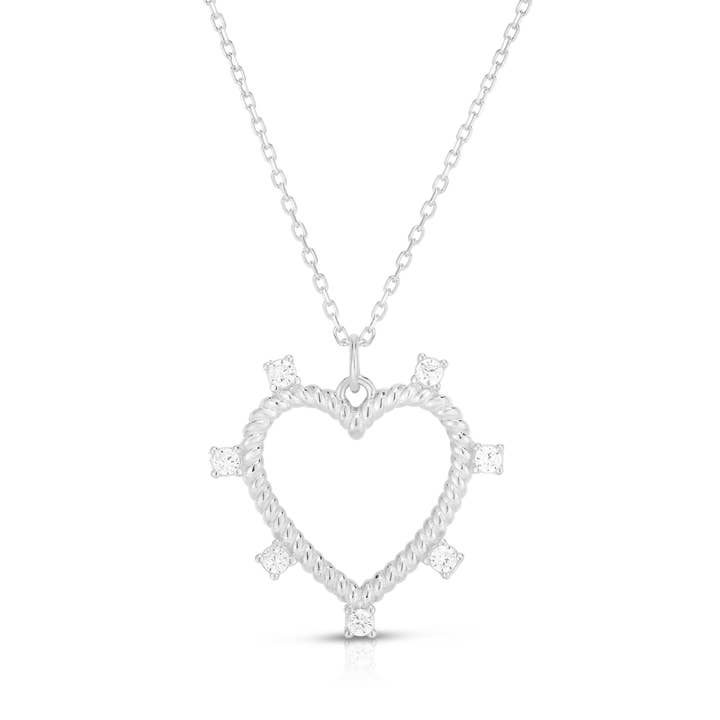 Glaze Jewelry - Venta al por mayor Collares con colgantes/abalorios - Collar de corazón abierto1