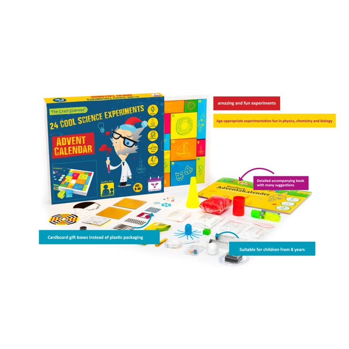 The Purple Cow America Inc. - Wholesale Advent Calendar - The Crazy Scientist - Science Advent Calendar1