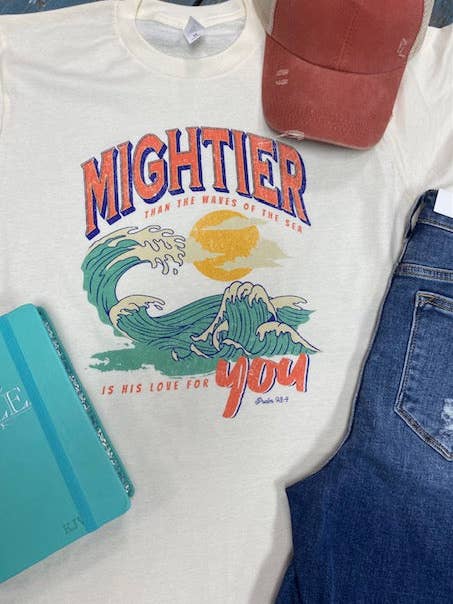 Mightier Than The Waves Tee for wholesale by Emerald Lane Boutique Wholesale