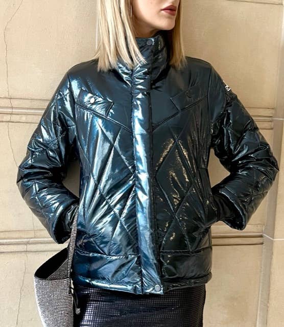 Deimos Shoes - Wholesale Puffer Jacket - Women's - D-down Jacket, Shirt Down Jacket, Fashion Diwn Jacket , Navy1