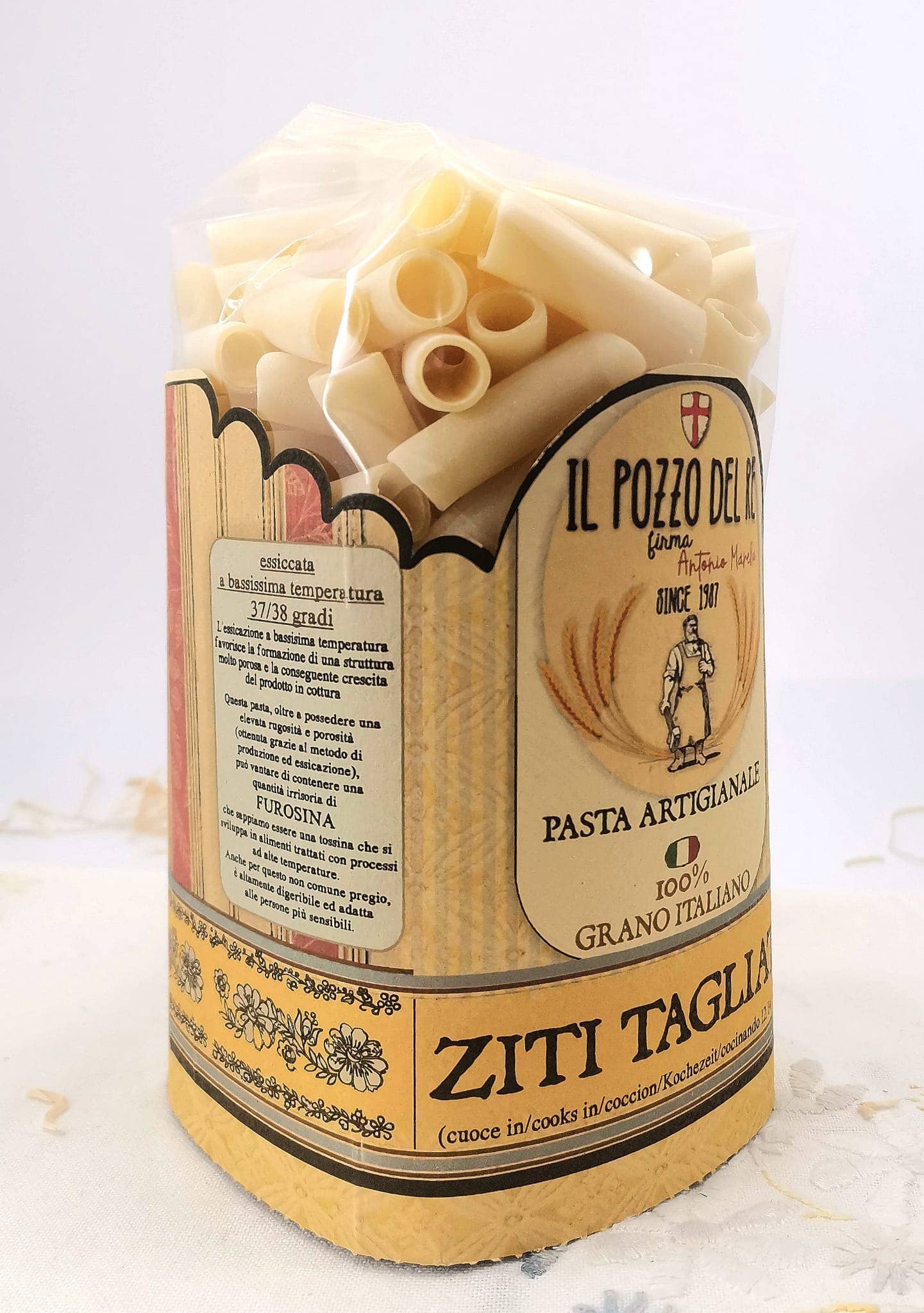 IL POZZO DEL RE firma Antonio Marella - Wholesale Pasta - Ziti Tagliati 500 G2