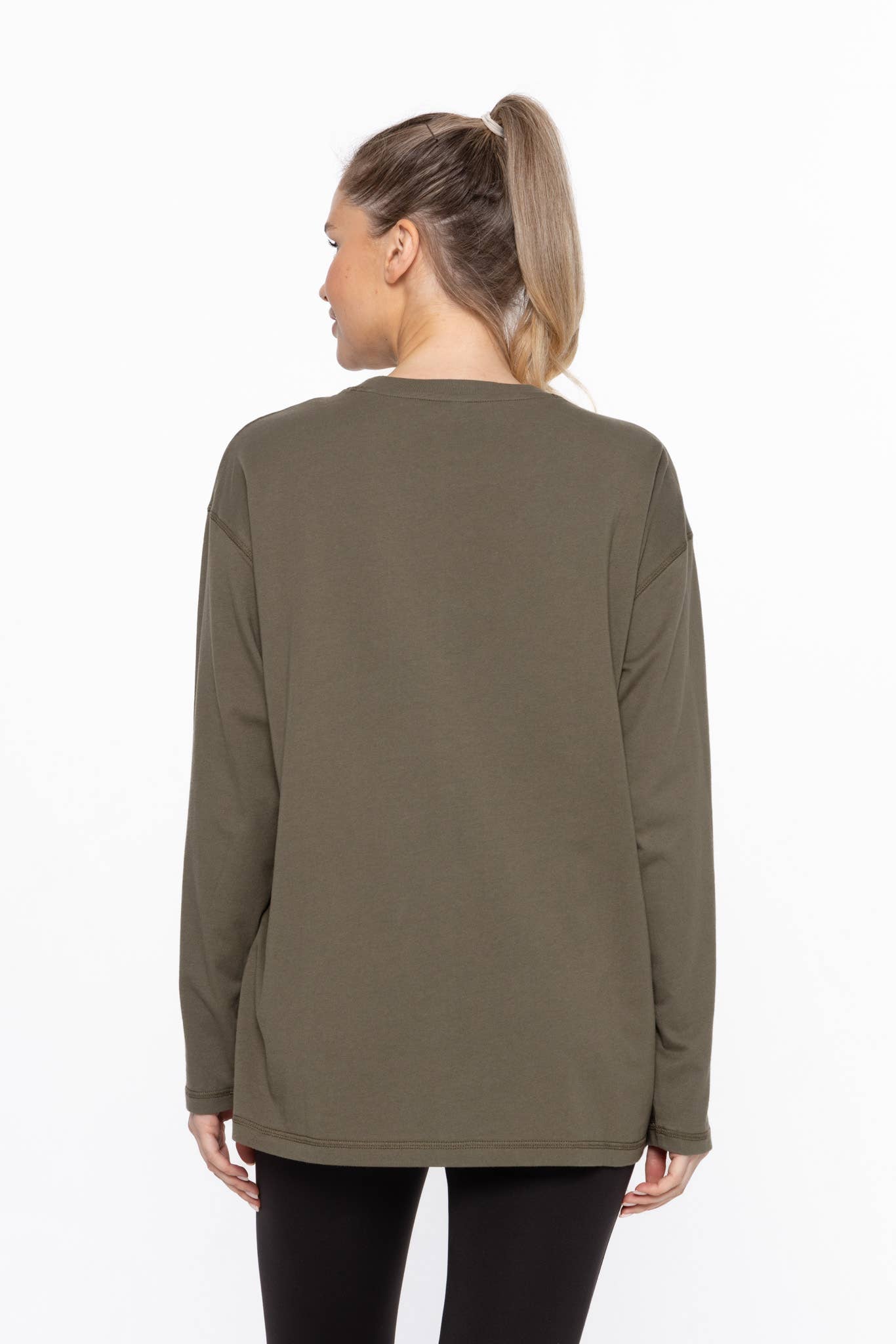 Mono B - Wholesale Tunic - Women's - Organic Cotton Long Sleeve Boyfriend Tee11