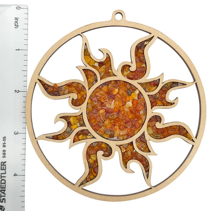 Amberman - Wholesale Suncatcher - Sun Amber Suncatcher/Magnet 11 cm2