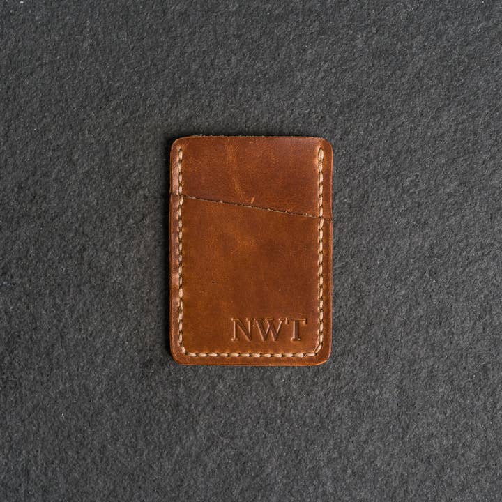 Ox & Pine - Wholesale Wallet - Unisex - Two Pocket Wallet - Personalized Leather Wallet