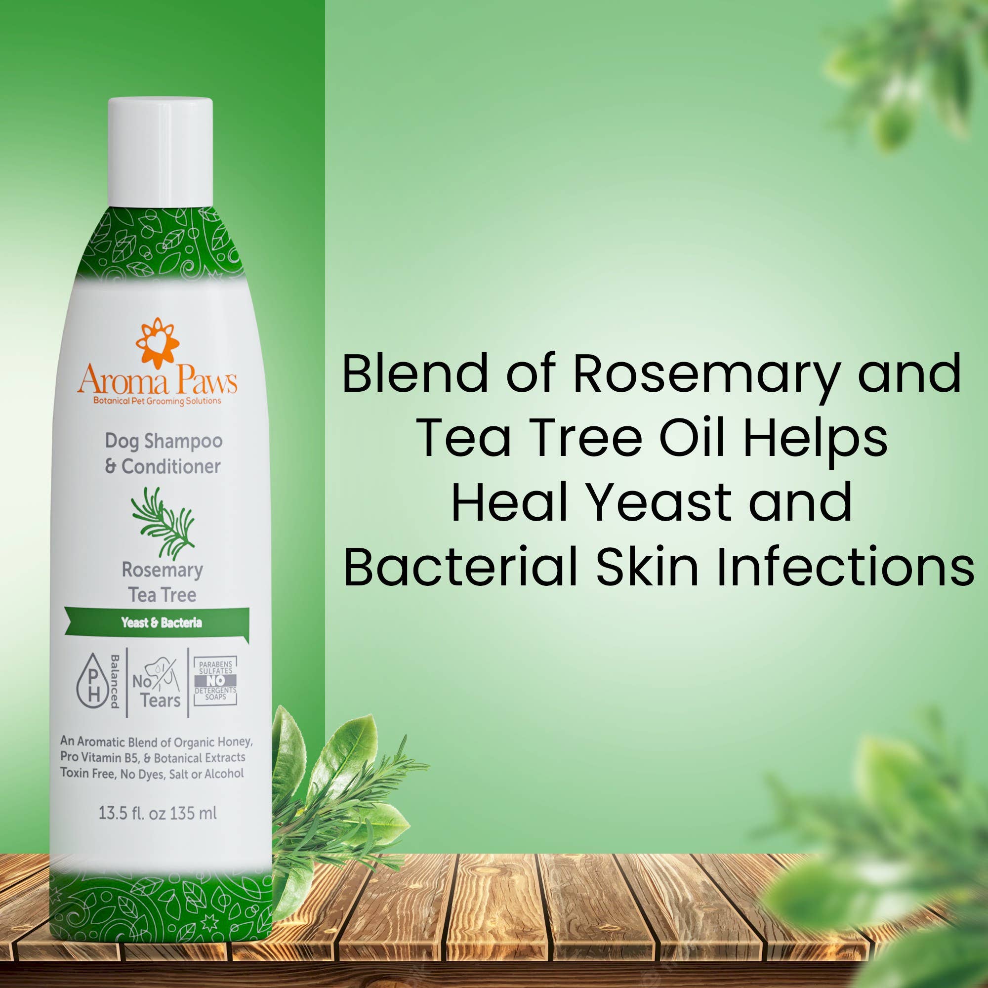 Aroma Paws - Wholesale Hondenshampoo - Hond - 13,5 Oz. Shampoo rozemarijn theeboom5