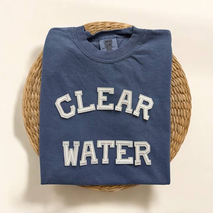 Camiseta de Manga Curta Comfort Colors Clearwater Florida por atacado de Threads And Needles, INC.