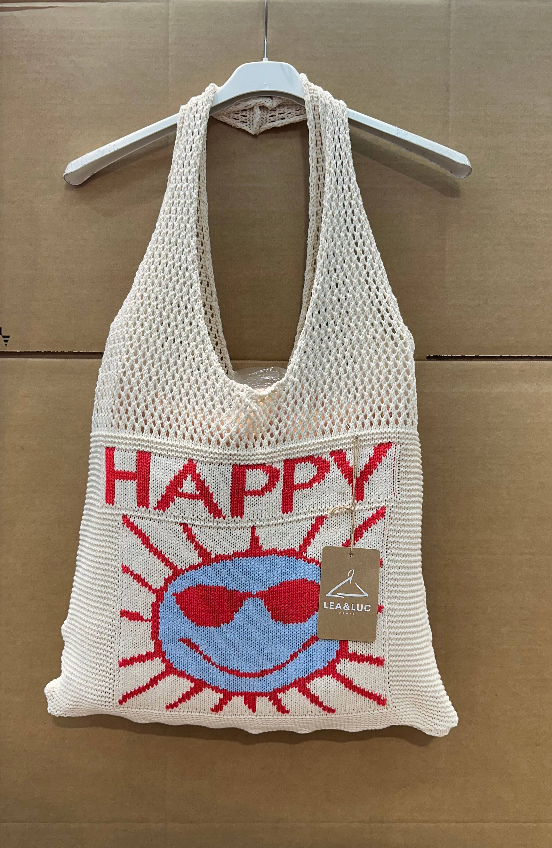 LÉA & LUC - Wholesale Tote Bag - Women's - HAPPY openwork cotton bag4