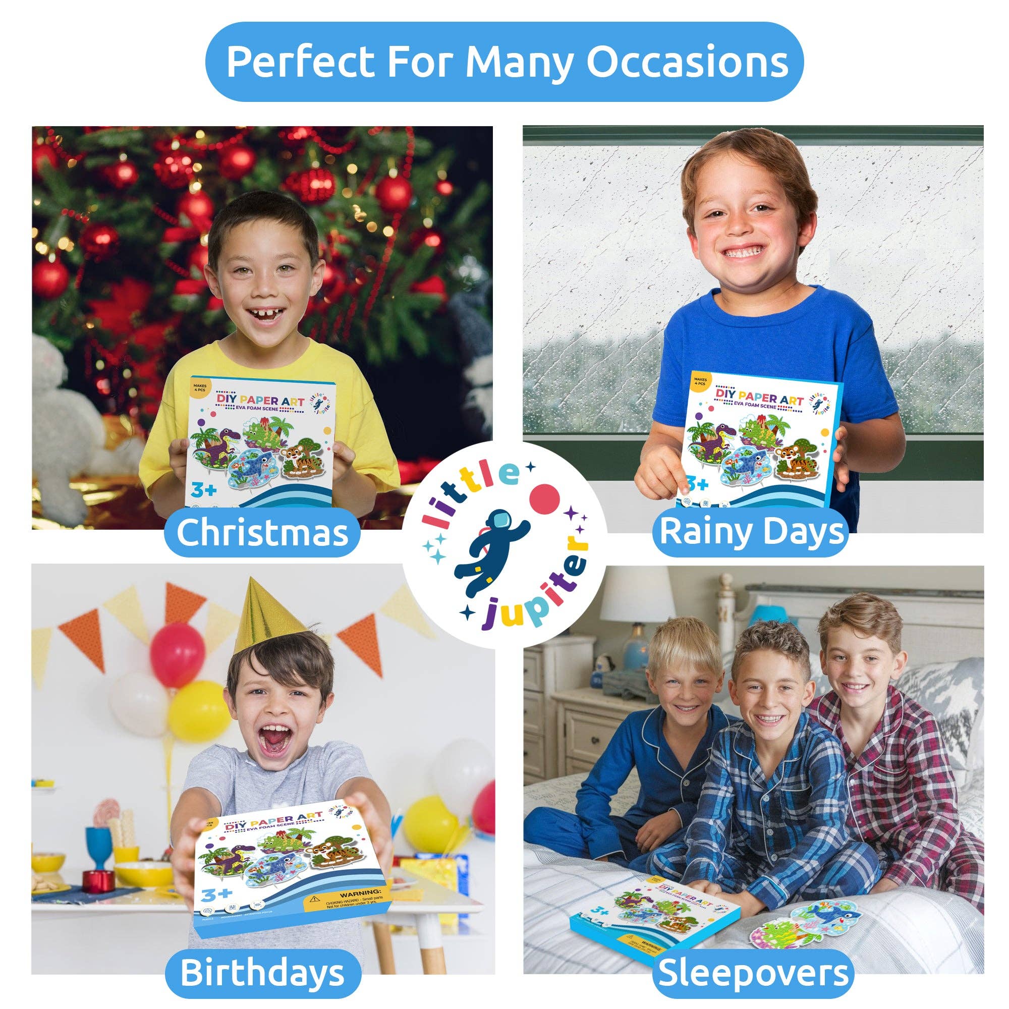 AYK Brand - Venta al por mayor Kit de manualidades - Niños - Escena de espuma EVA DIY (hace 4 piezas) (juego de 2)1