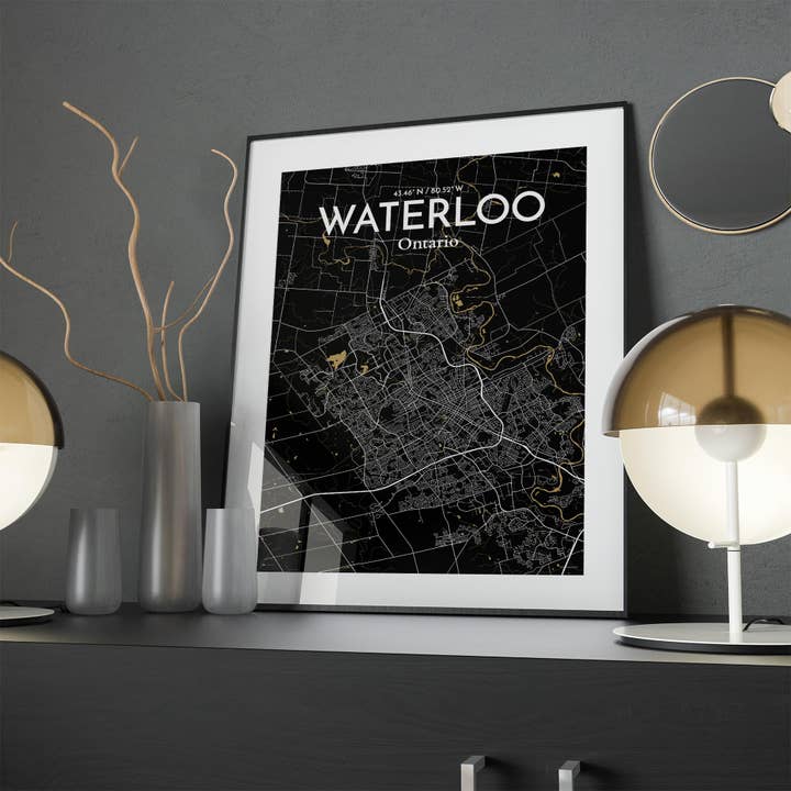 OurPoster.com - Wholesale Poster - Waterloo City Map Poster235