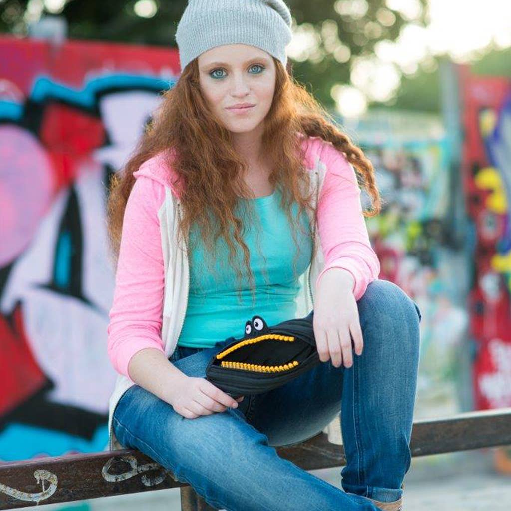 ZIPIT - Wholesale Pencil Case/Pouch - ZIPIT Grillz Monster Pencil Case, Black3