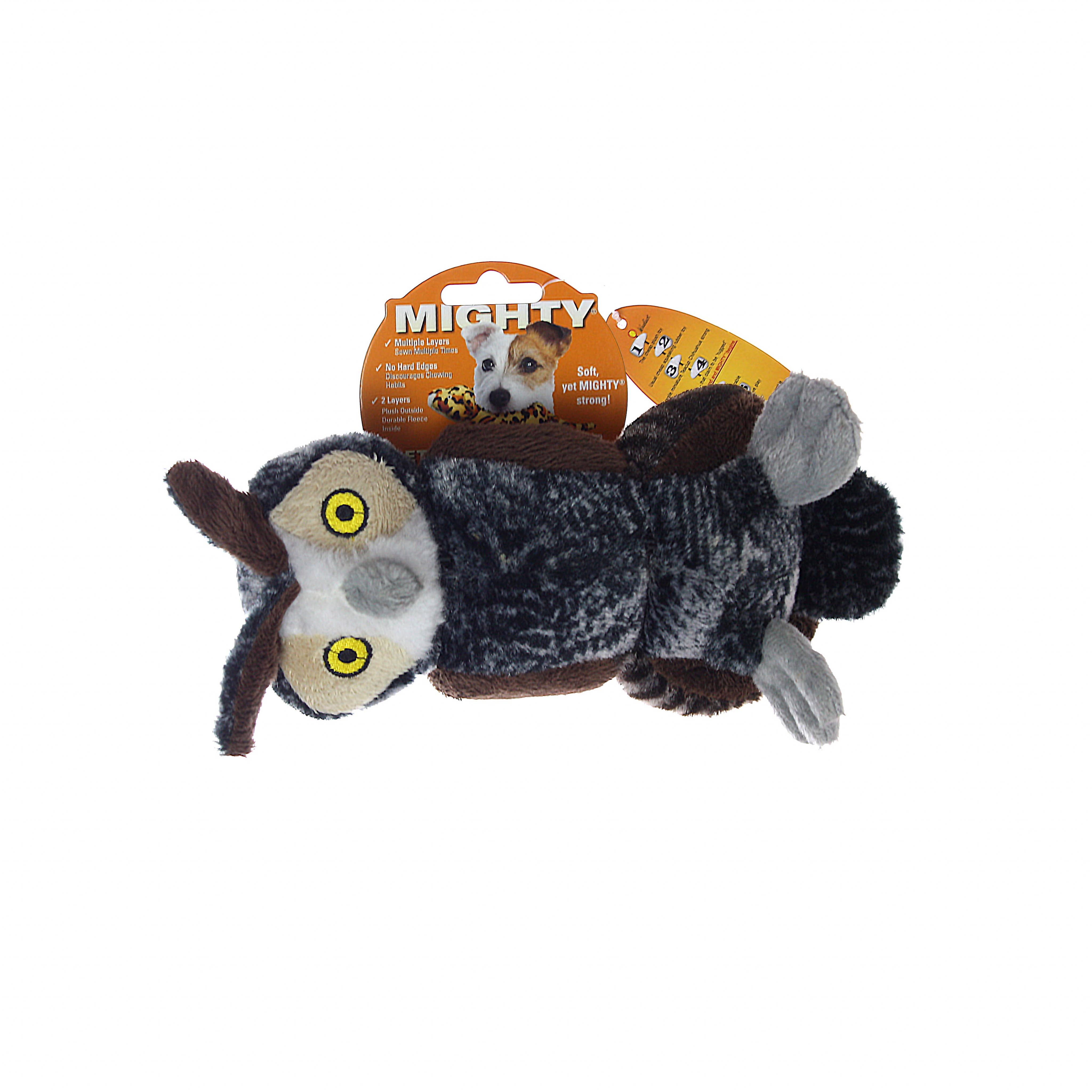 Tuffy Dog Toys - VIP Products - Wholesale Pet Squeaky Toy - Dog - Mighty Jr Nature Owl, Plush, Squeaky Dog Toy5