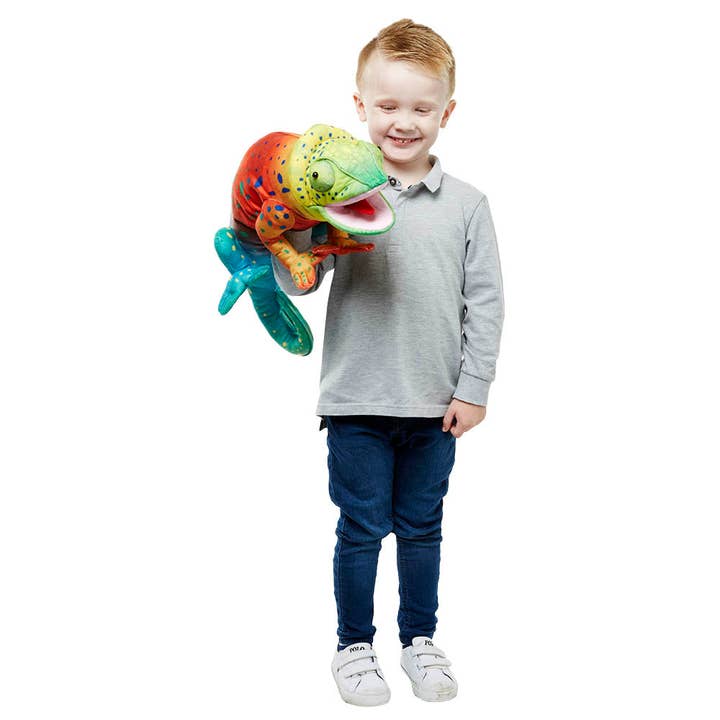 Heebie Jeebies - Wholesale Puppet – Kids & baby - Chameleon - Large Creatures4