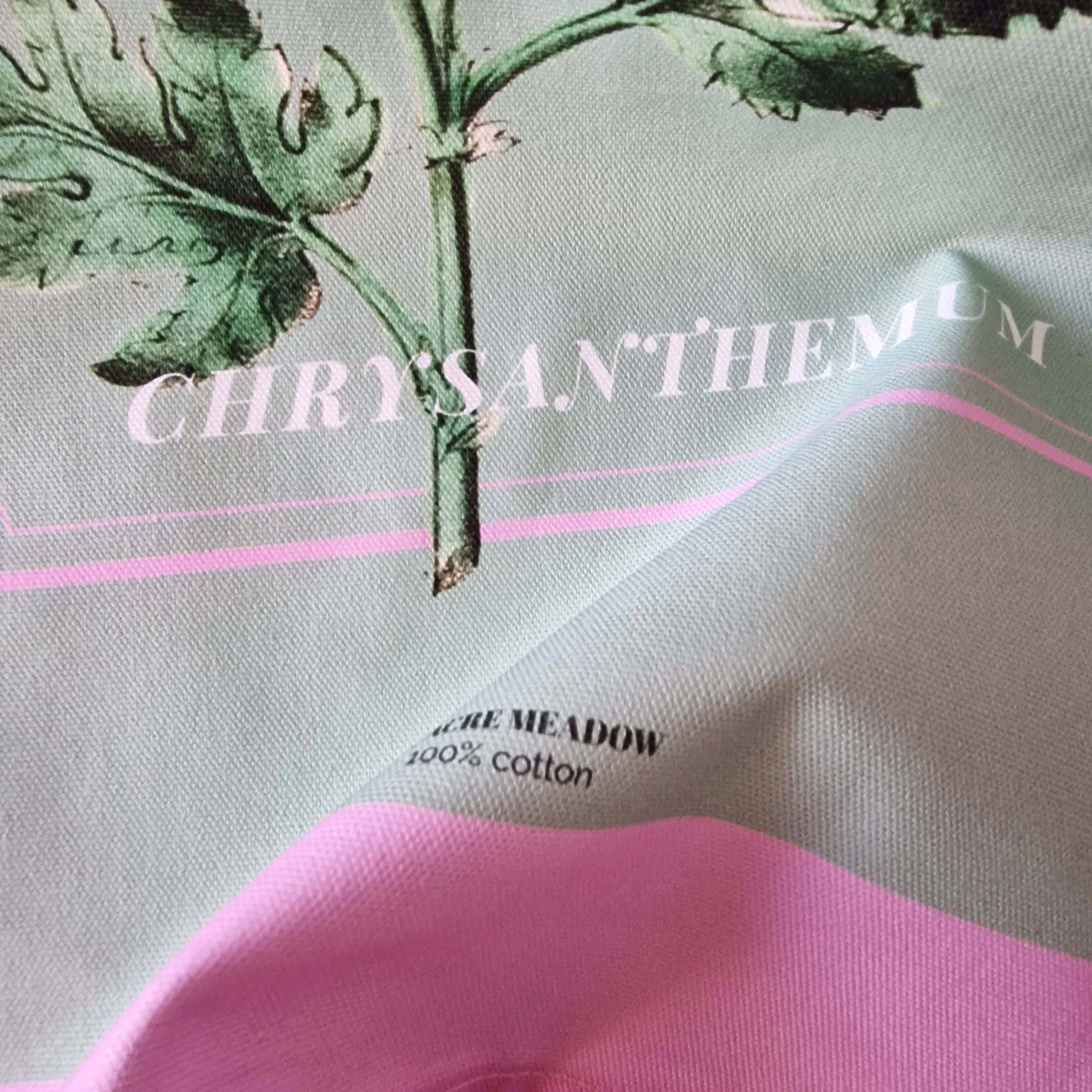 Six Acre Meadow – wholesale Tea towel – Organic Cotton Indian Chrysanthemum Print Tea Towel3