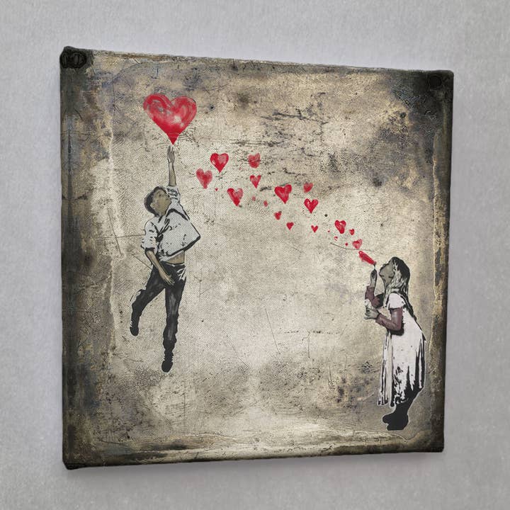 #01283 Heards Street Art Canvas Print for wholesale by Eicie