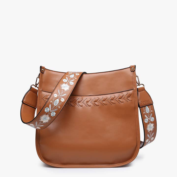 Jen & Co. - Wholesale Crossbody Bag - Women's - M2267 Pippa Stitch Accent Crossbody w/ Detailed Strap