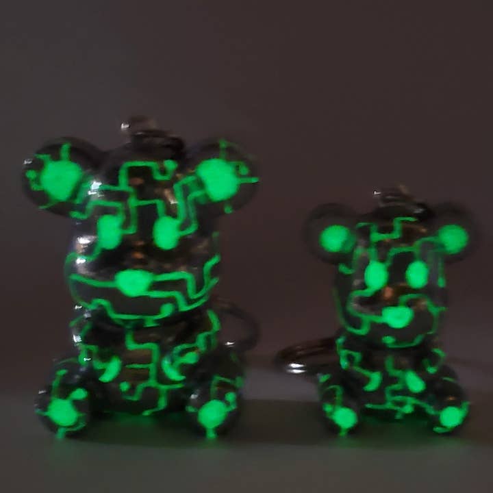Tech Bear Keychain for wholesale by Basement Glitters