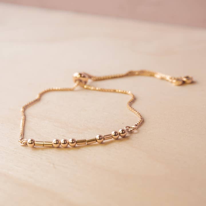 Peace - Morse Code Pulsera para venta al por mayor de Love & Path