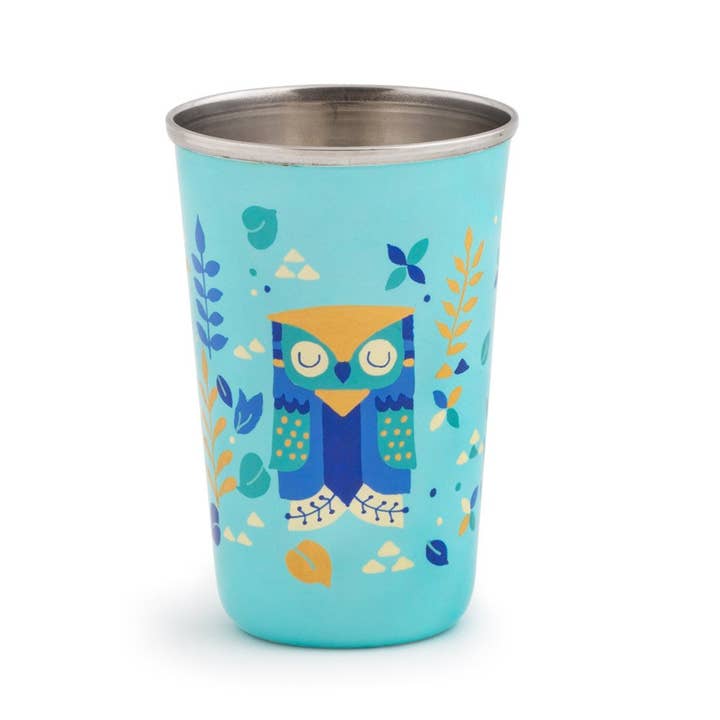 Copo Coruja em Aço Inox Chumbak em The Woods (Grande) por atacado de Chumbak