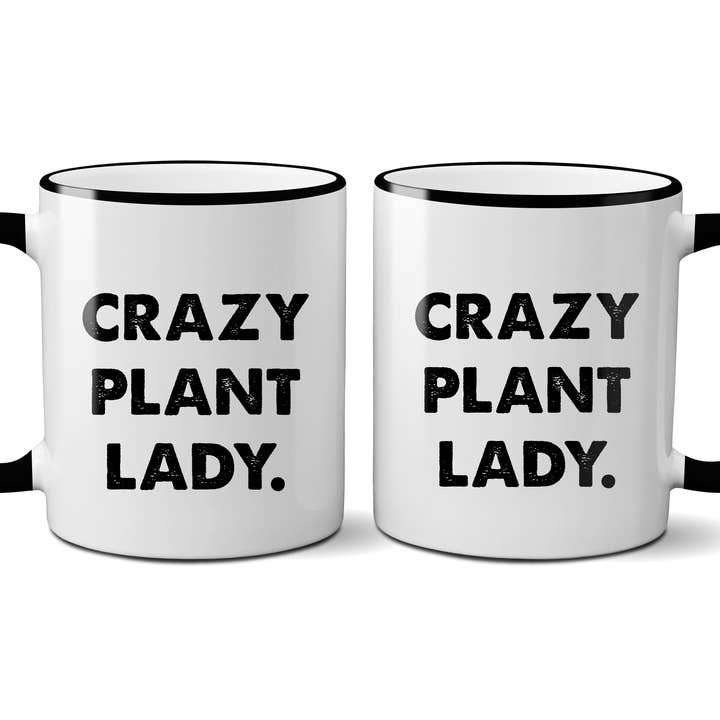 Retrospect Group Quippy Line - Venta al por mayor Taza - Señora Loca de las Plantas.