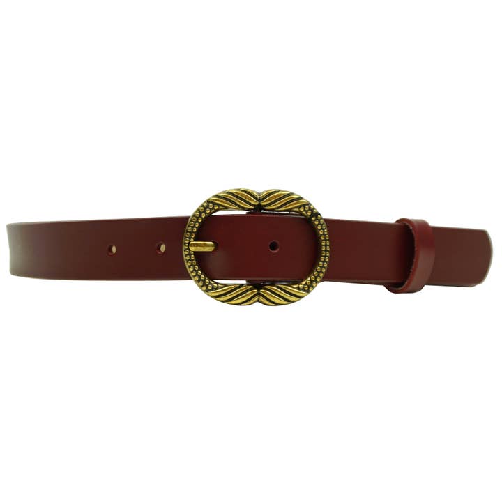 Anais - Wholesale Belt - Women's - Solid belt with golden buckle CT35577