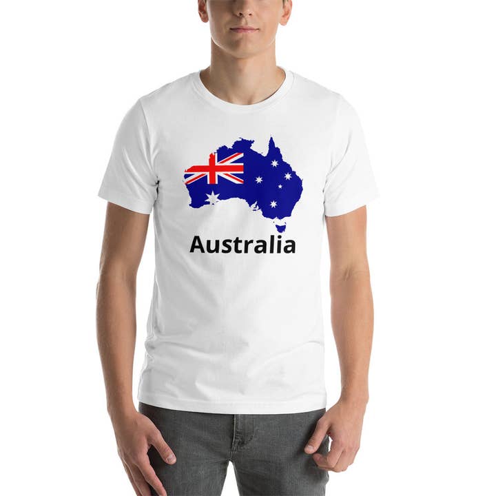 Karte von Australien Unisex-T-Shirt für den Großhandel von Souverista