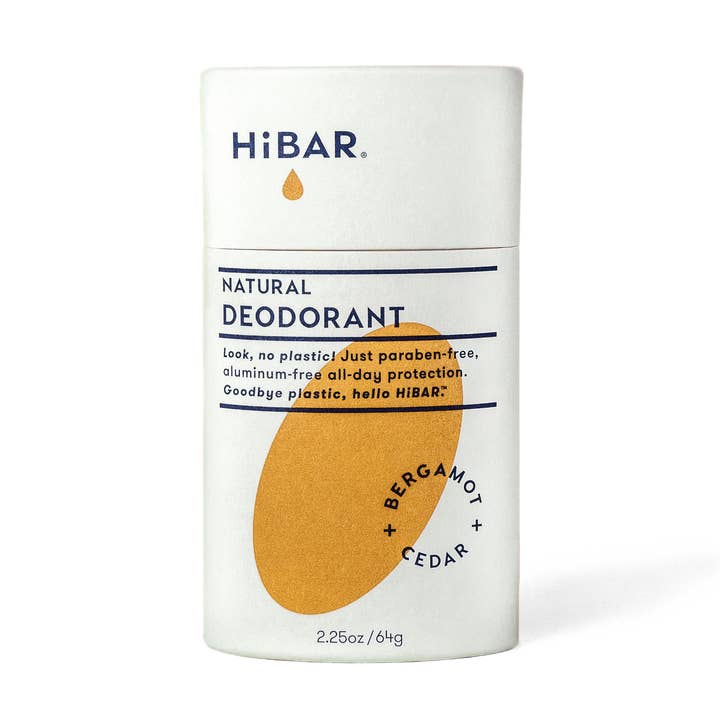 Déodorant HiBar Bergamote + Cèdre pour la vente par HiBAR