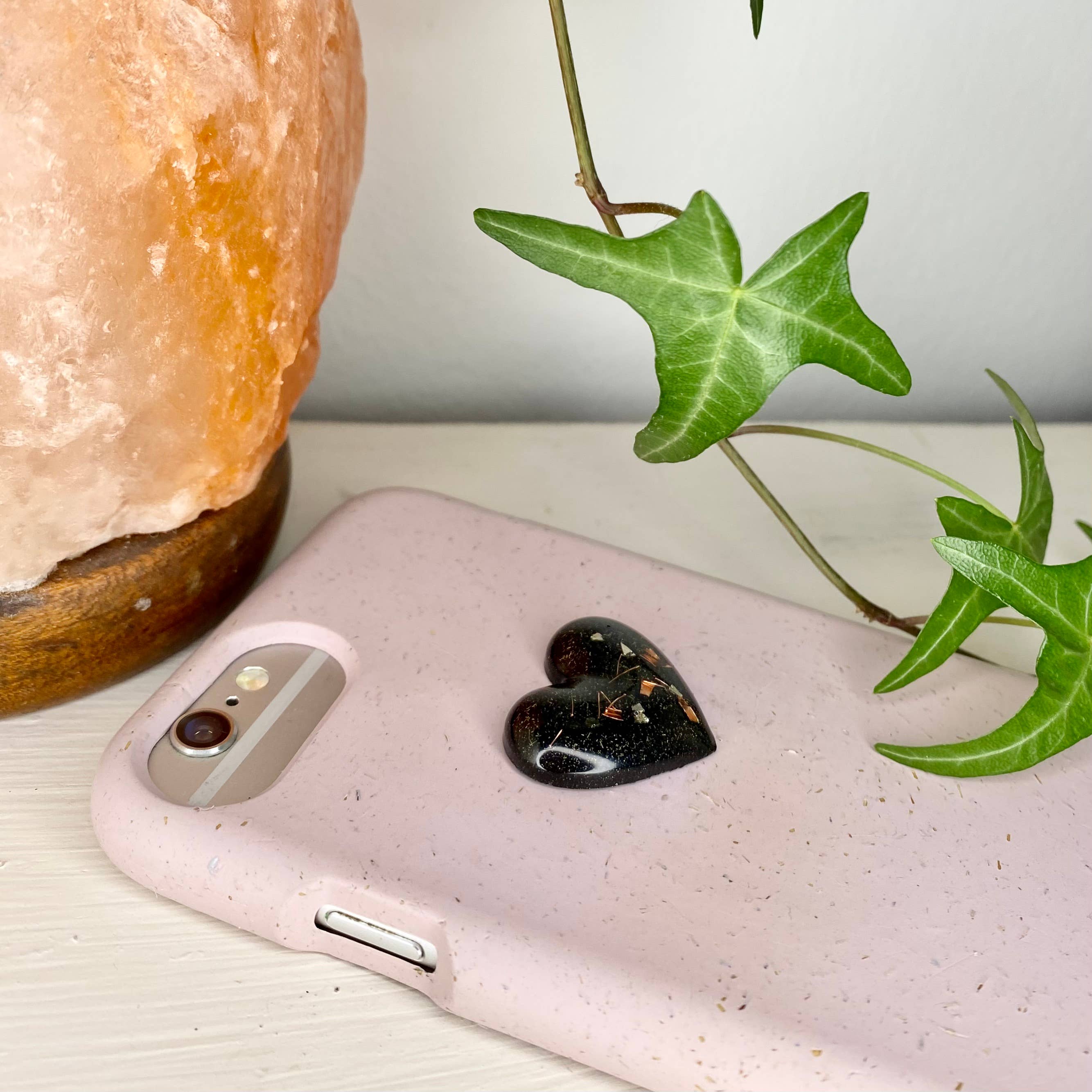 House of Hollyhawk - Wholesale Phone & Laptop Stickers - Heart Orgonite EMF Shield - EMF Protection for Tech Devices3