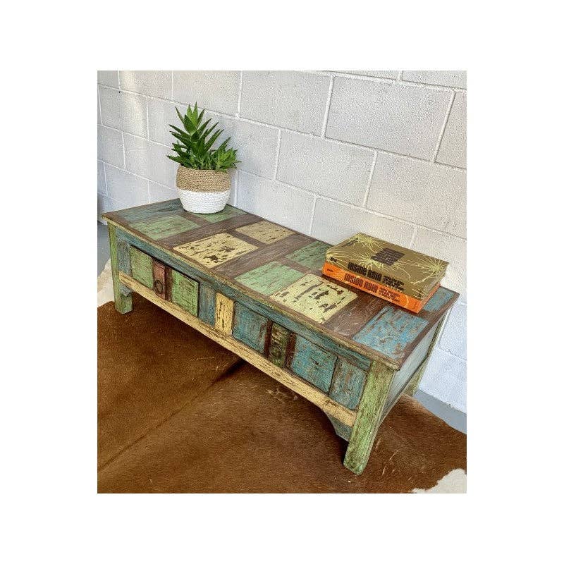 Paloma Black (Casa Natura Design, S.L.) – Engroshandel Konsolbord – Unik lavt skab ideelt til TV lavet af genbrugstræ2