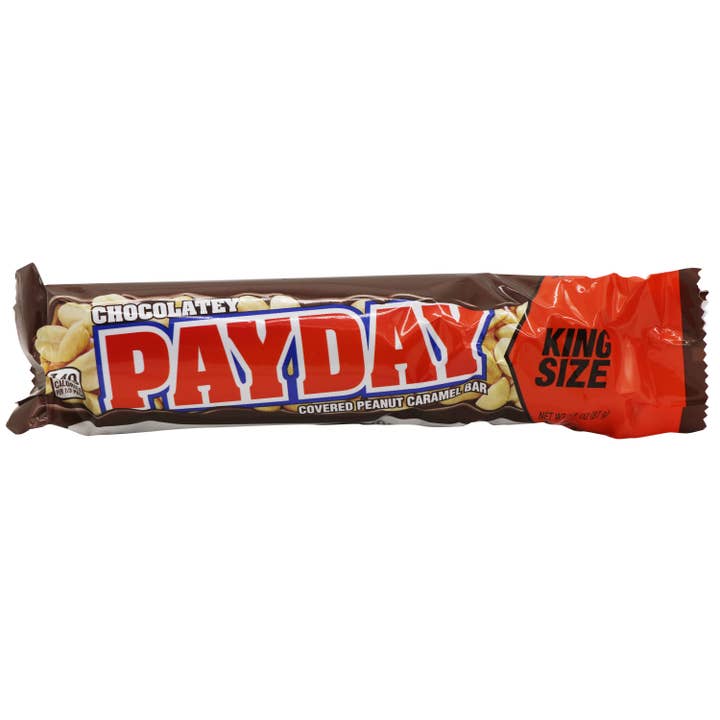 Grandpa Joe's Candy Shop - Wholesale Chocolate Bar - Payday Bars Chocolate King Size, 3.1oz, 18ct Case1