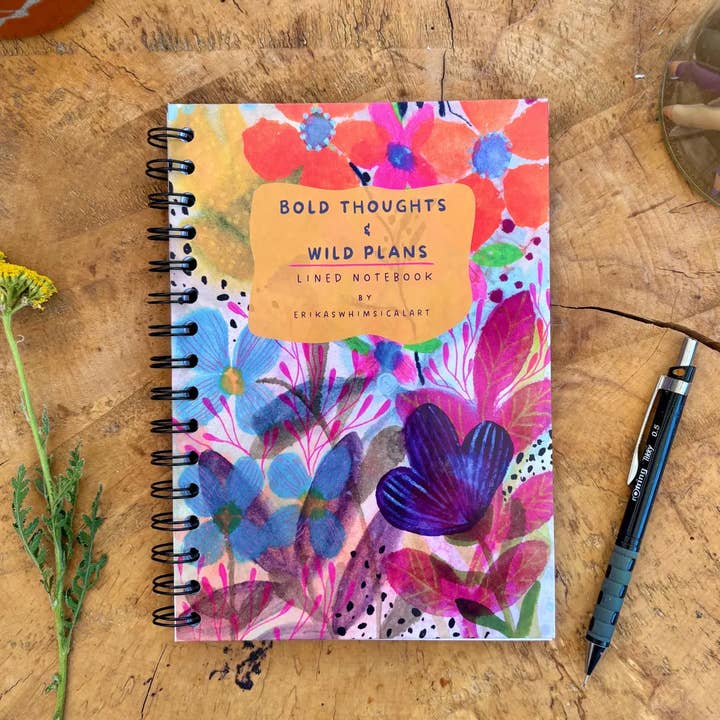 A5 Handmade Notebook / Illustrated Journal   for wholesale by Erika's Whimsical Art
