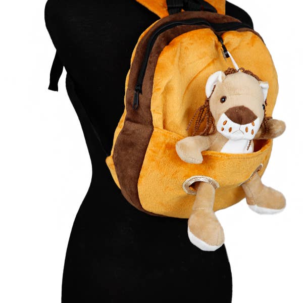 Cap Zone - Wholesale Backpack – Child - Youth Novelty Safari Animal Plush Teddy Figurine Backpack10
