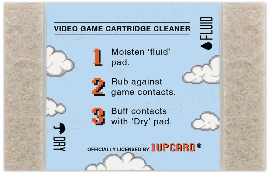 Katamco, LLC – wholesale Card game – Custom 1UPcard Retro Game Cartridge Cleaner Sega Nintendo 1
