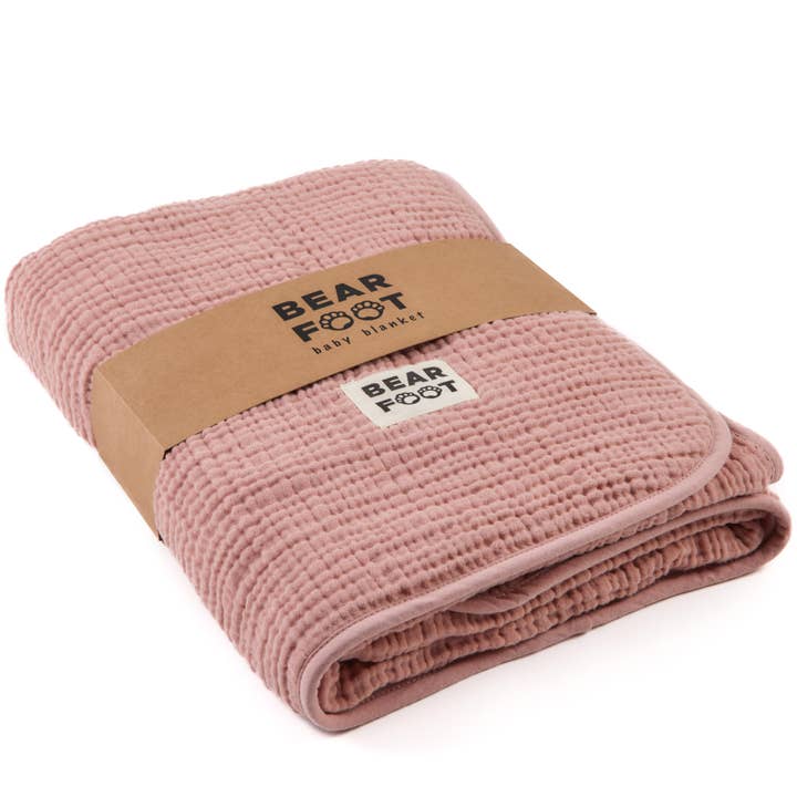 BEARFOOT - Wholesale Bedding Blanket - Kids & Baby - Baby blanket muslin fleece blanket fluffy soft blanket - pink