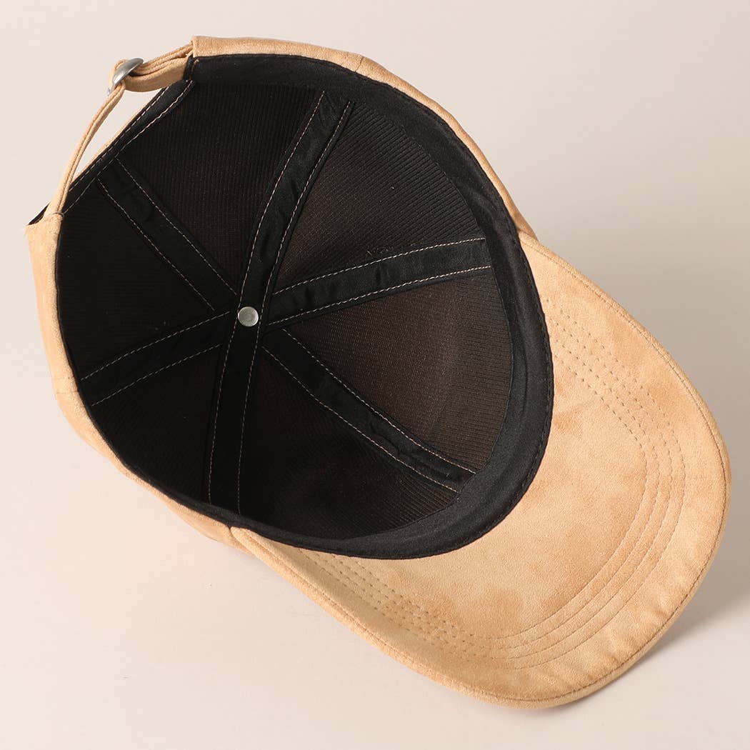 Fashion City - Wholesale Baseball Cap - Women's - Howdy Darlin Patch Suede Baseball Cap11