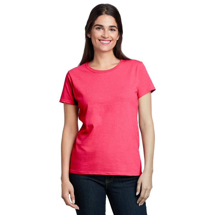 Radyan - Wholesale T-shirt – women's - Radyan Blank Shirts for Women - Half Sleeve Plain Tshirts4