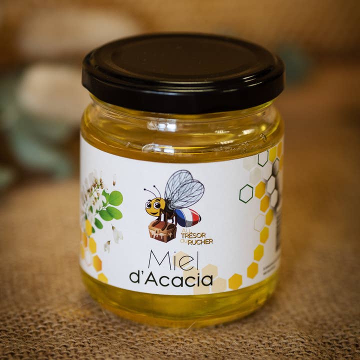 Acacia honey for wholesale by Au Trésor du Rucher