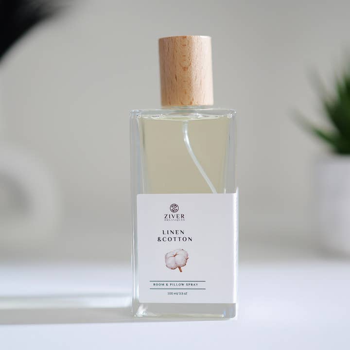 Ziver Organiques - Wholesale Room & Linen Spray - Natural Room & Linen Spray | Fresh Linen and Cotton