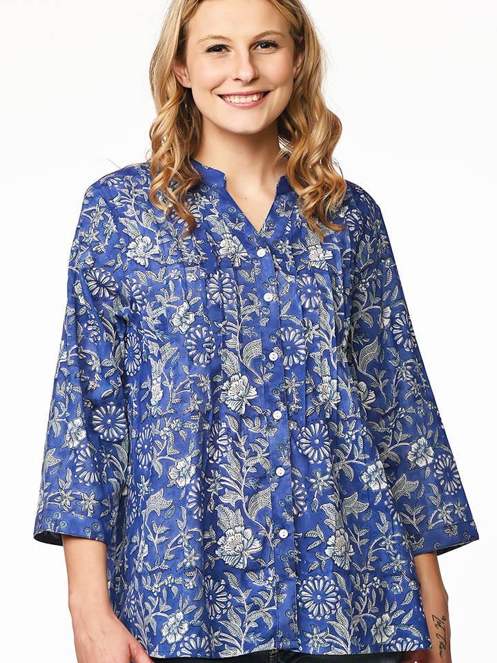 Sevya Handmade - Vendita all'ingrosso Tunica - Donna - Tuniche Tamira Block Print2