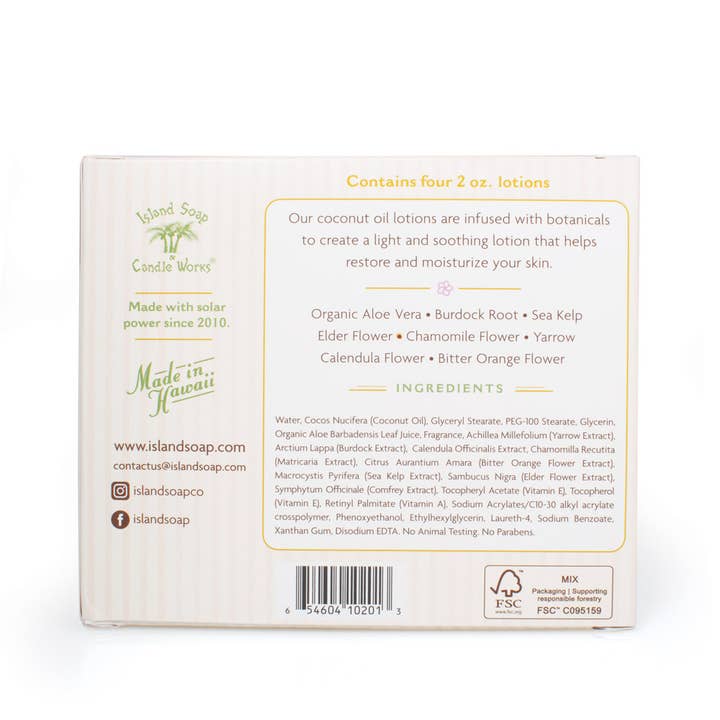 Island Soap & Candle Works - Wholesale Gift Bag Set/Pack - Botanical Lotion Sampler Pack3