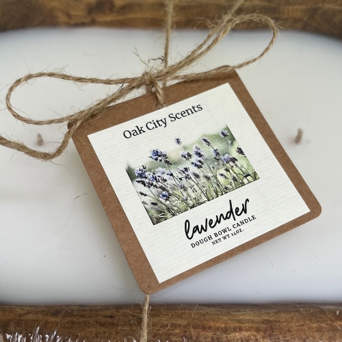 Oak City Scents - Wholesale Jar/Filled Candle -  Dough Bowl Candle 14 oz. Ready to Gift 7