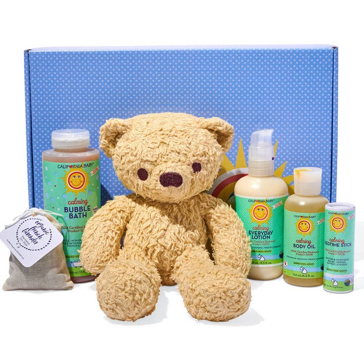 California Baby - Wholesale Bath & Body Set - Baby - Calmingâ„¢ Bedtime Teddy Bear Gift Set