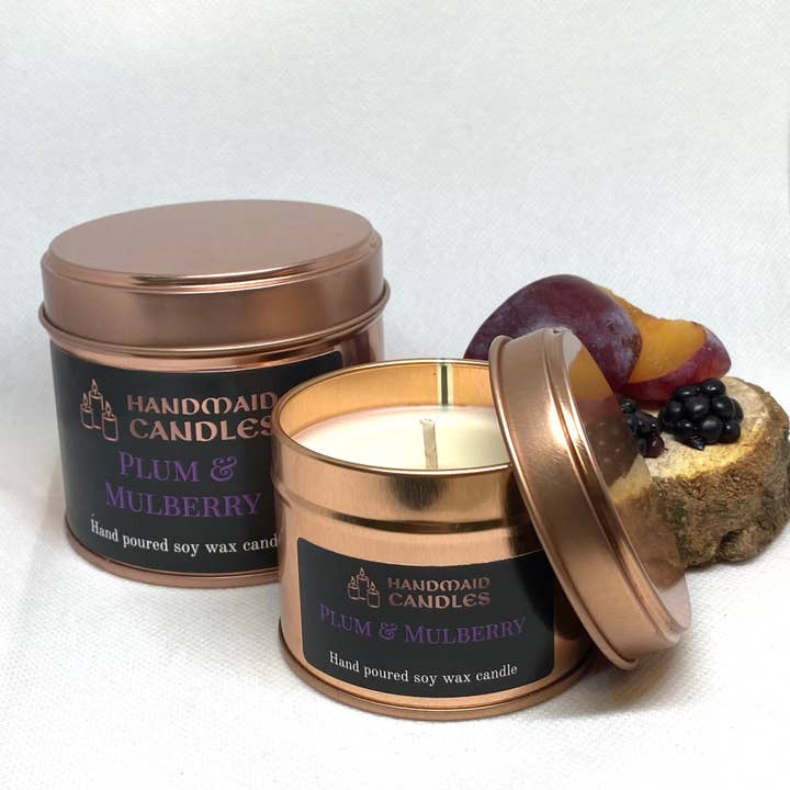 HandMaid Candles – wholesale Jar/filled candle – Plum & Mulberry Scented Candle