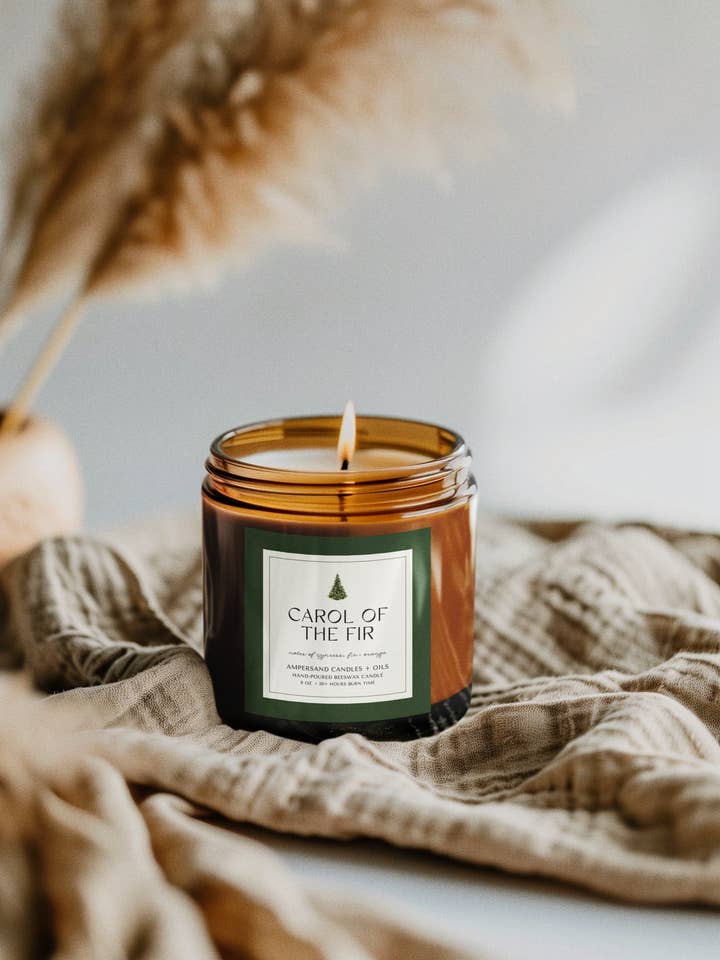 Carol of the Fir Candle - Soy or Beeswax for wholesale by Ampersand Candles + Oils