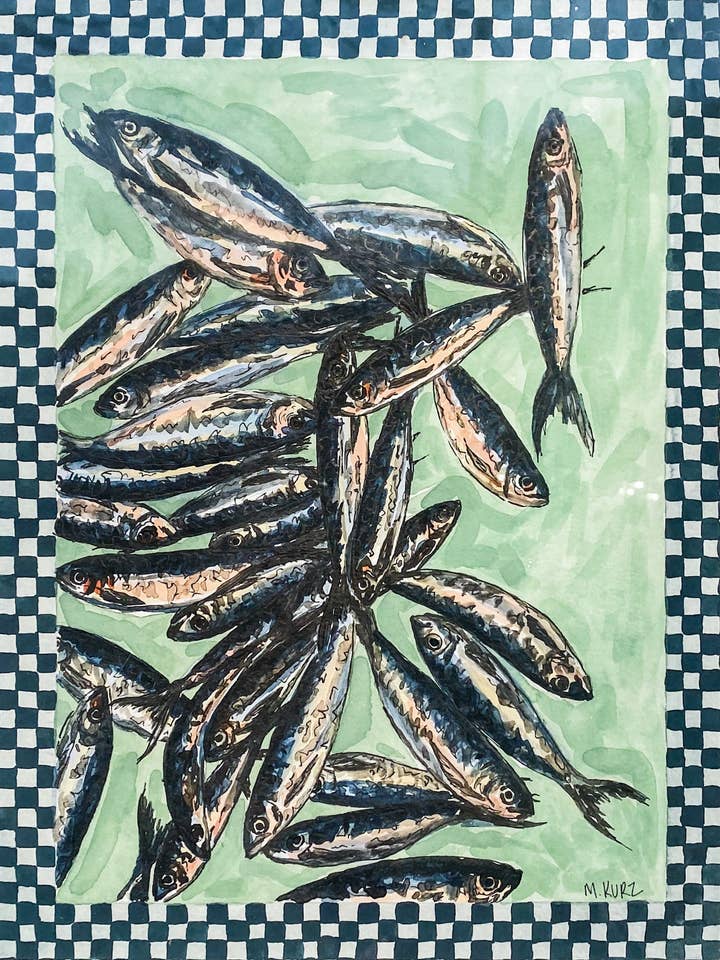 Fish Haul Print for wholesale by Makenzie Kurz Art